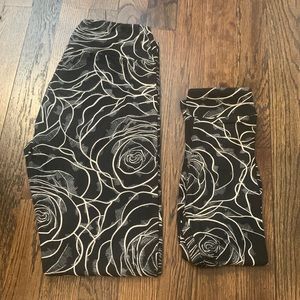 LuLaRoe Vintage Rose Leggings - Mommy & Me!
